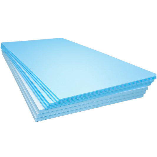 XPS Insulation Board 1200x600x6mm Pack of 10 7.2m2 Underlay Underfloor Heating