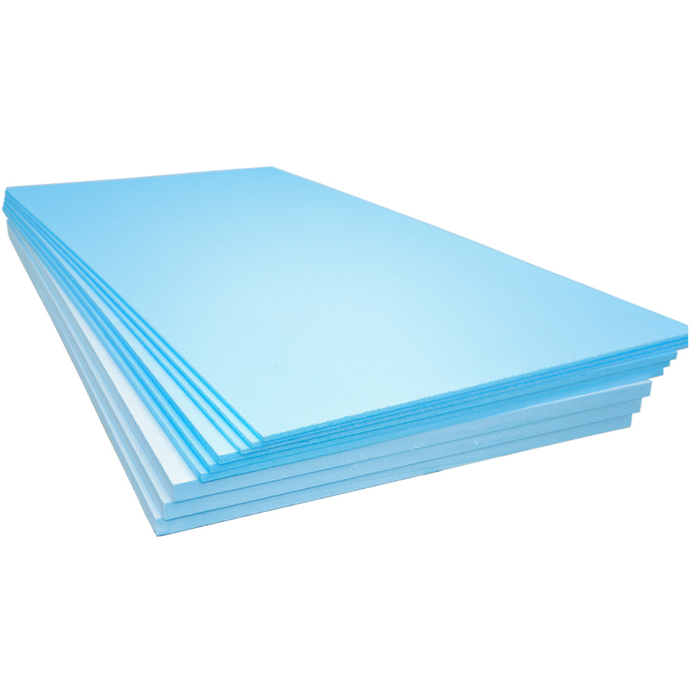 XPS Insulation Board 1200x600x10mm Pack of 20 14.4m2 Underlay Underfloor Heating