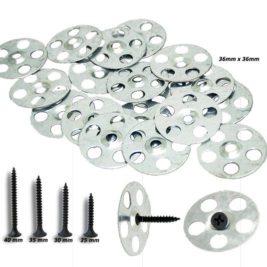 Insulation Washers and Screws 36mm Washers Tile Backer Board washers