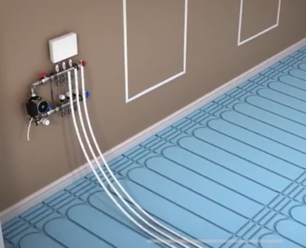 XPS Grooved Water Underfloor heating Insulation Board 1200x600x25mm