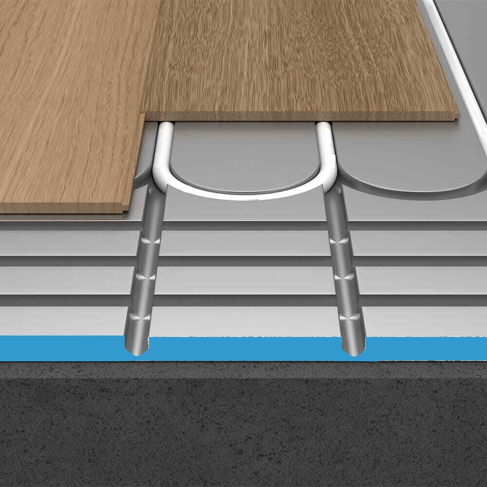 Water Underfloor Heating XPS Grooved Insulation Boards With Aluminium 1200x600x25mm