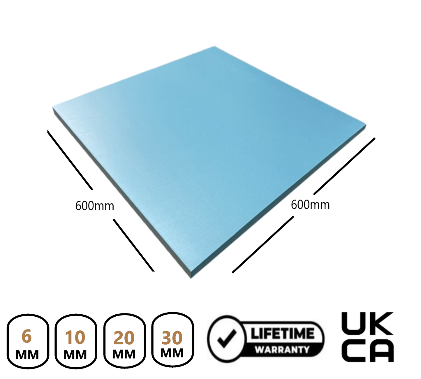 XPS Insulation Foam 600x600 | 6mm and 10mm Thermal Sound Proofing Underlay