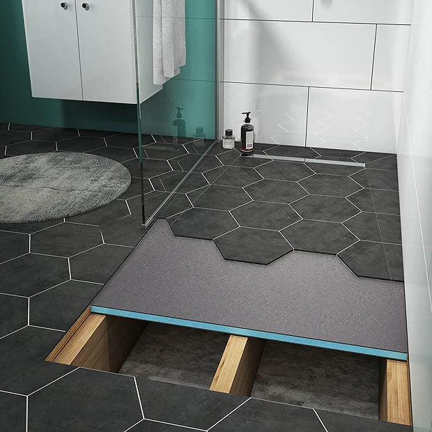 Wet Room Kit Shower Tray Kit With Full Drain Installation Kit Linear Waterproof Bathroom Walk In Former