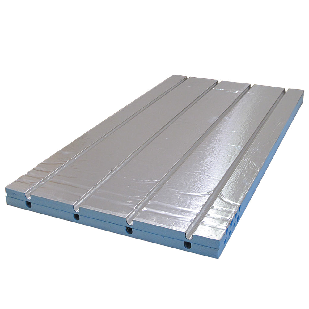 Water Underfloor Heating XPS Grooved Insulation Boards With Aluminium 1200x600x25mm